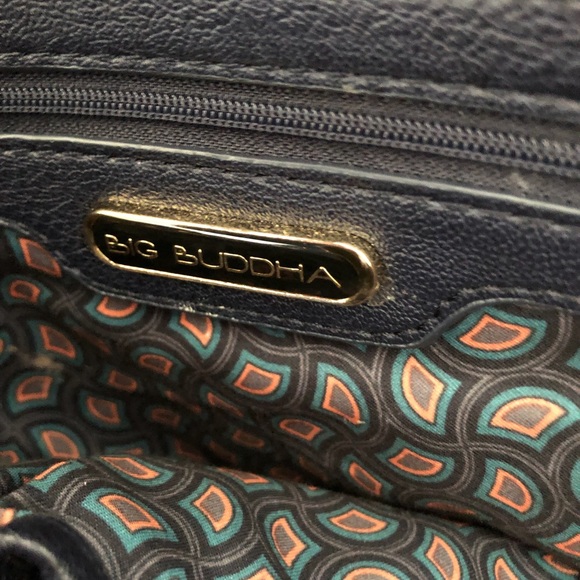 Navy Blue Big Buddha Georgie Handbag - Picture 7 of 12